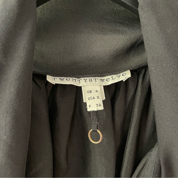 TWENTY8TWELVE BY SIENNA MILLER MONETTE SILK TIE MINIDRESS in Black - Picture 6 of 6